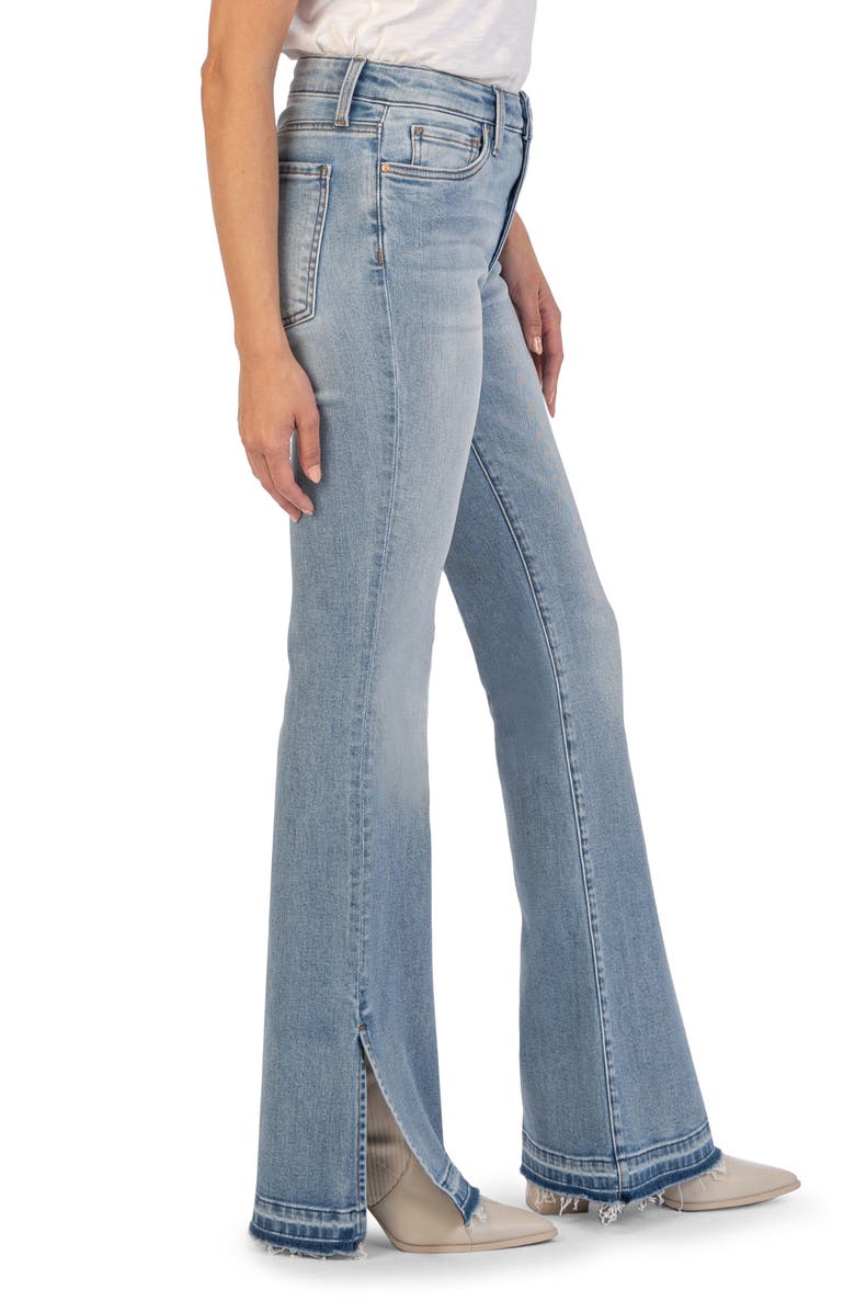 KUT from the Kloth Ana High Waist Release Hem Flare Jeans | Nordstrom