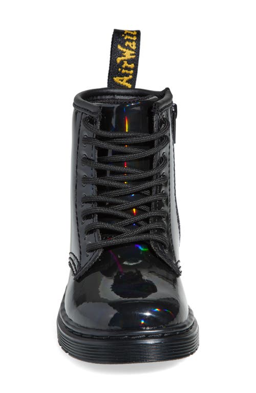 Dr. Martens' Dr. Martens Kids' 1460 Black Rainbow Boot In Rainbow Patent
