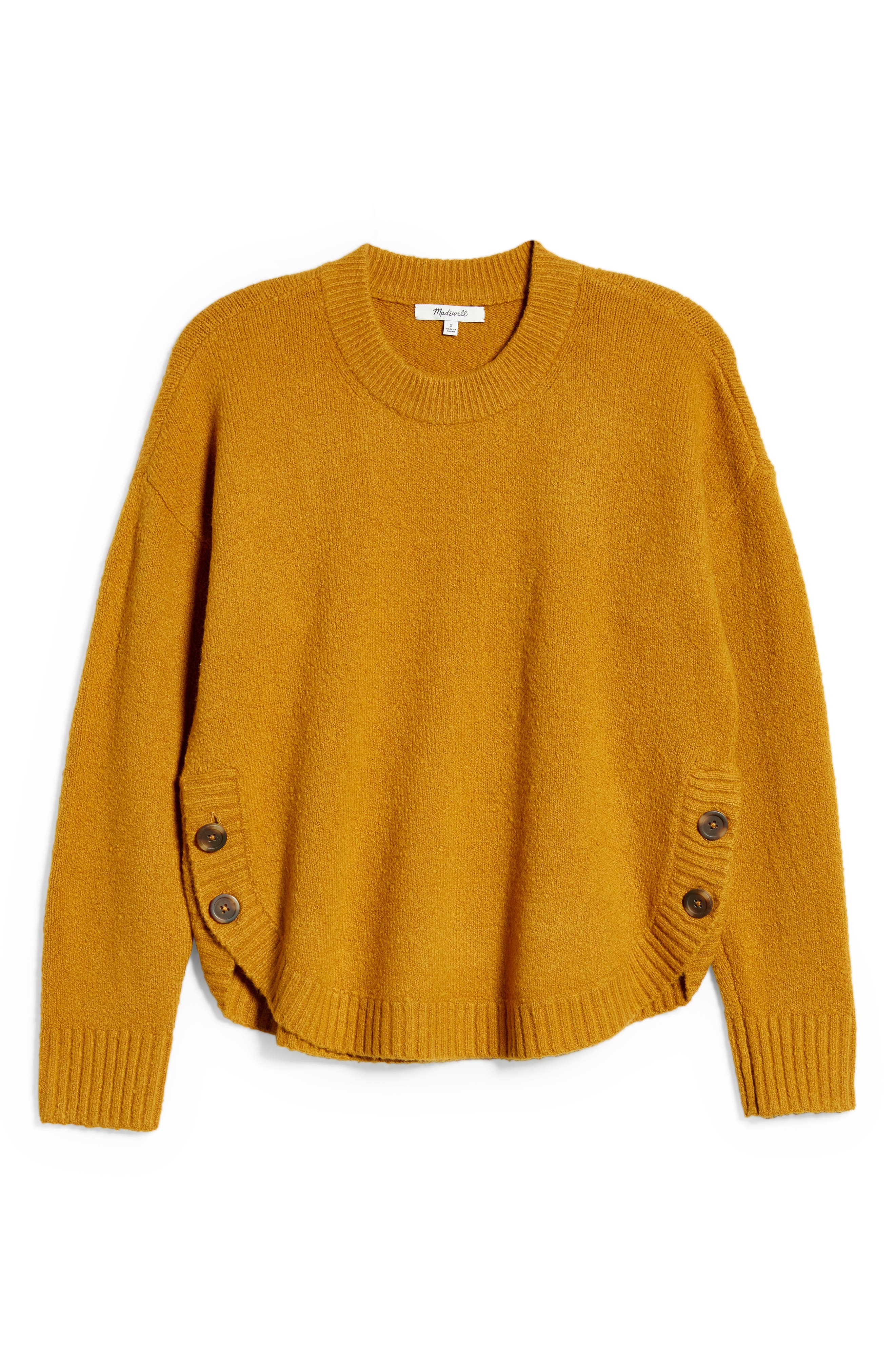 side button sweater