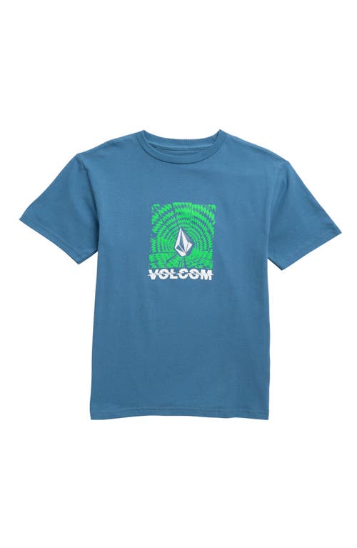 Volcom Kids' Occulator Cotton Graphic T-Shirt Dark Blue at