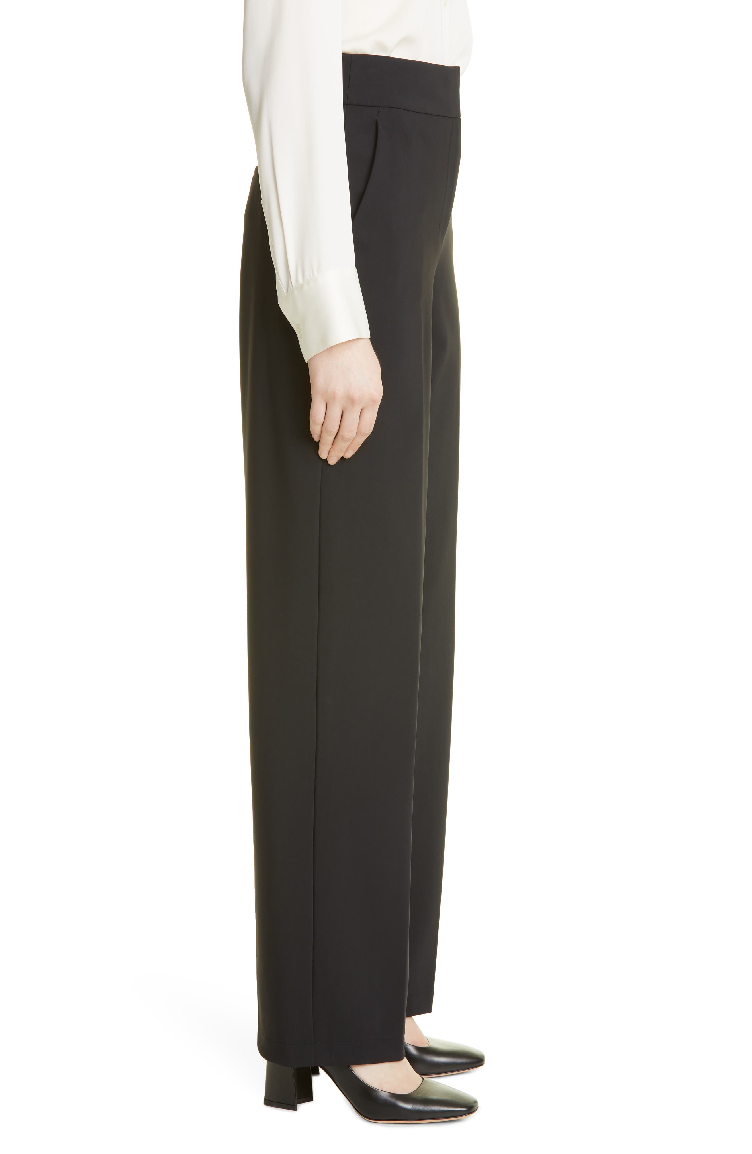 Theory High Waist Wide Leg Pants 