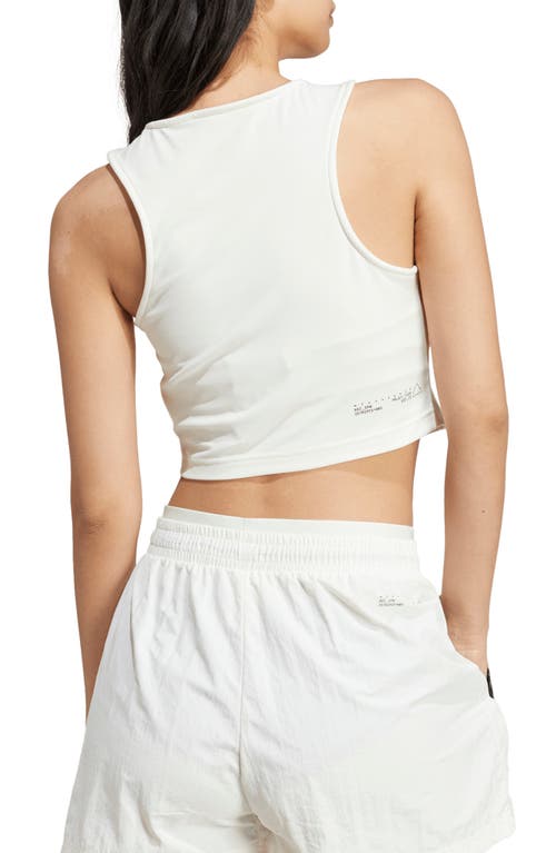 Shop Adidas Originals Adidas City Escape Training Crop Tank In Off White