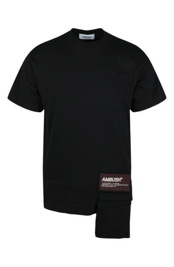 Shop Ambush Waist Pocket Cotton T-shirt In Black