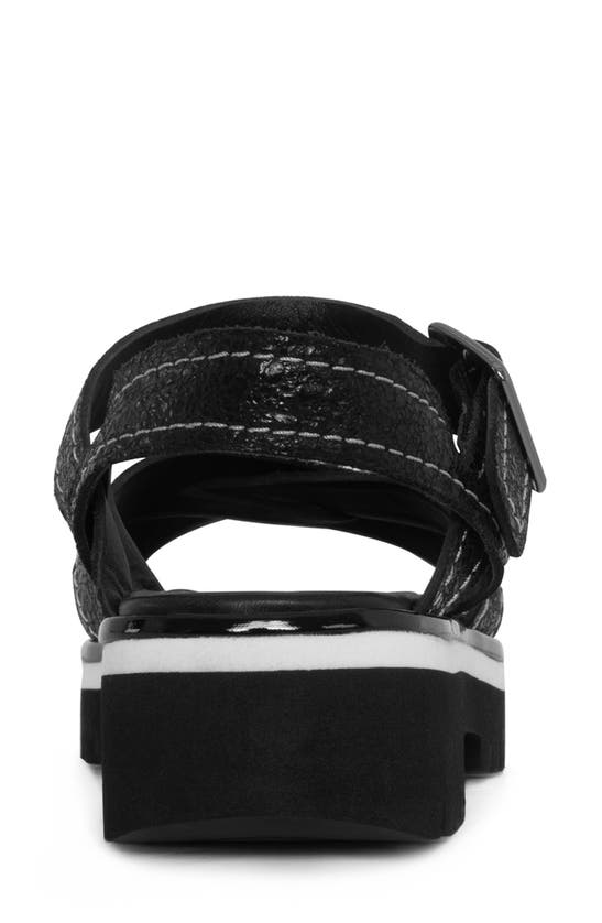 Shop Donald Pliner Lug Sole Slingback Sandal In Black