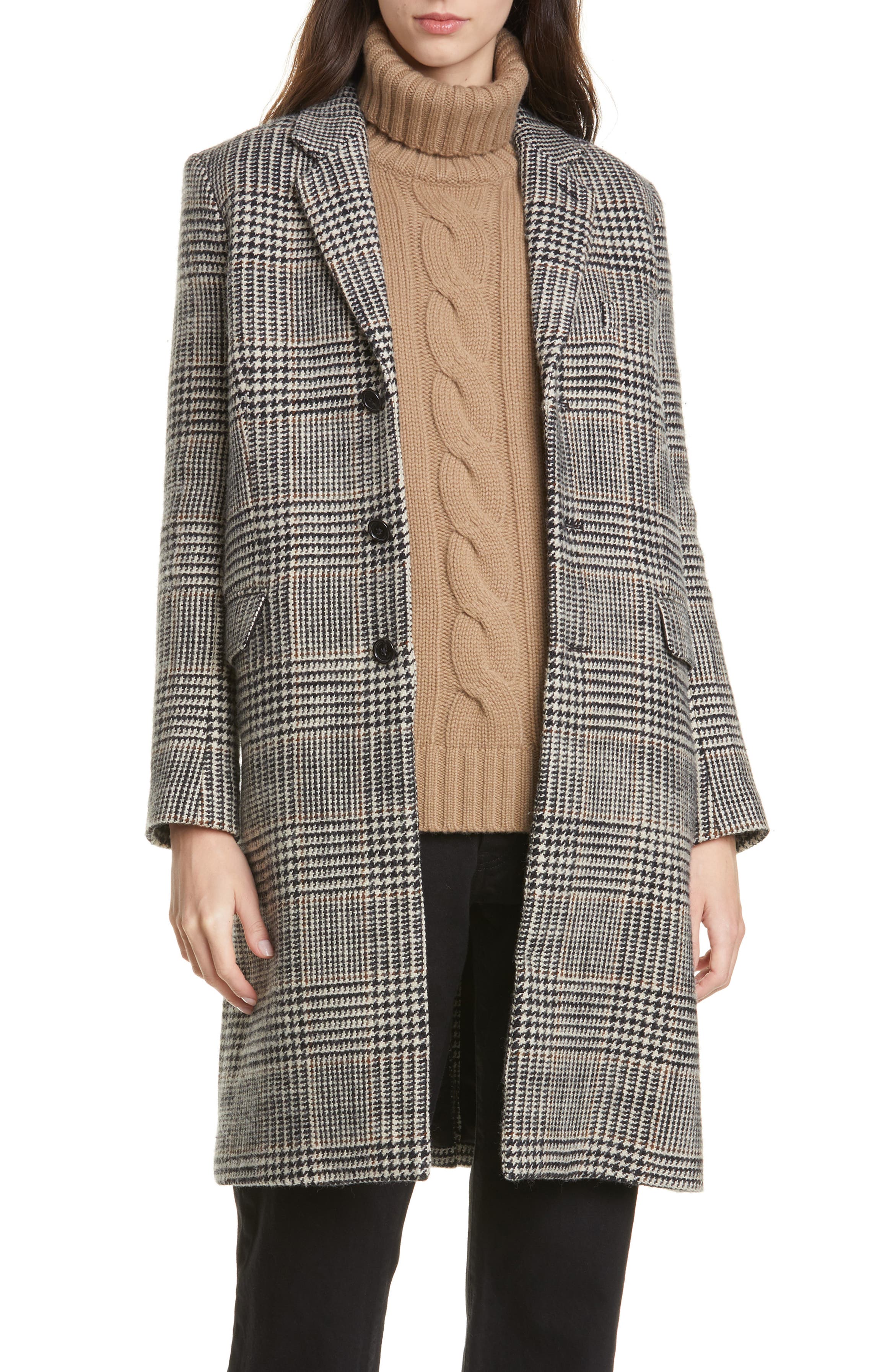 Nili Lotan Rosalin Plaid Coat | Nordstrom