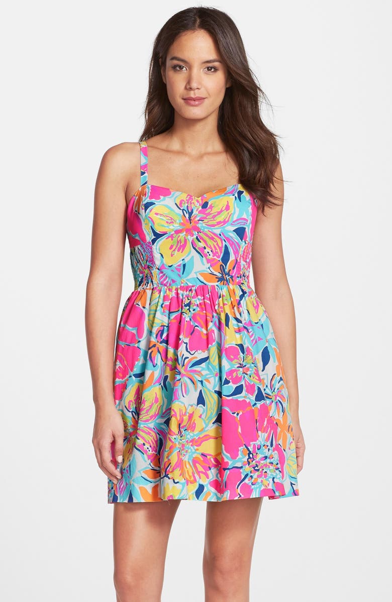 Lilly Pulitzer® 'Christine' Print Poplin Fit & Flare Dress | Nordstrom