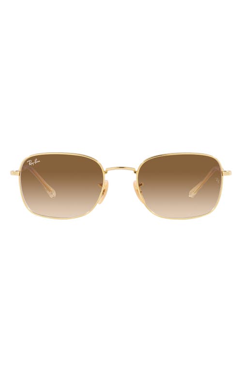 Ray-Ban 57mm Gradient Pillow Sunglasses in Gold Flash at Nordstrom
