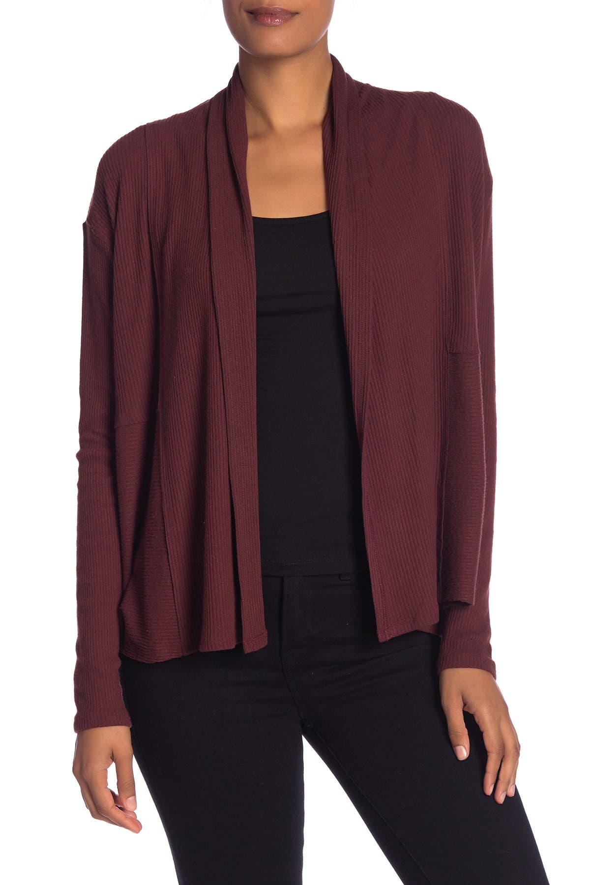 michael stars open front cardigan