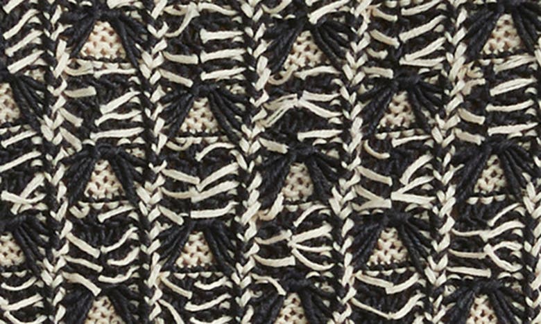 Shop Lafayette 148 Textured Stitch Silk Sweater In Black/ Plaster