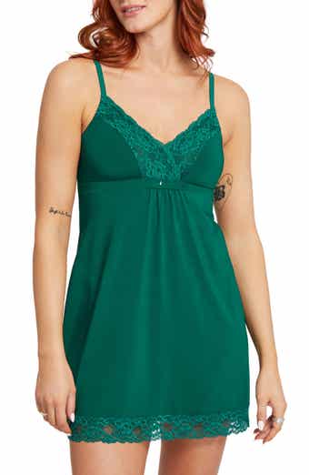 Montelle Intimates Lace Trim Full Bust Support Chemise