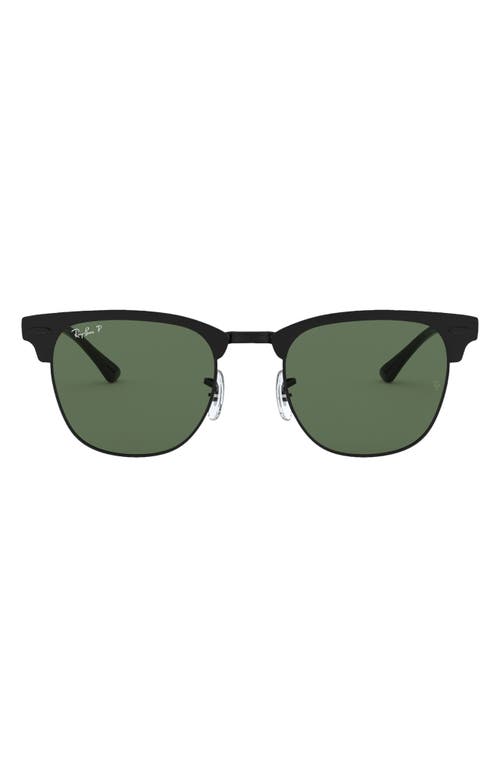 RAY BAN RAY-BAN CLUBMASTER METAL 58MM POLARIZED SQUARE SUNGLASSES 