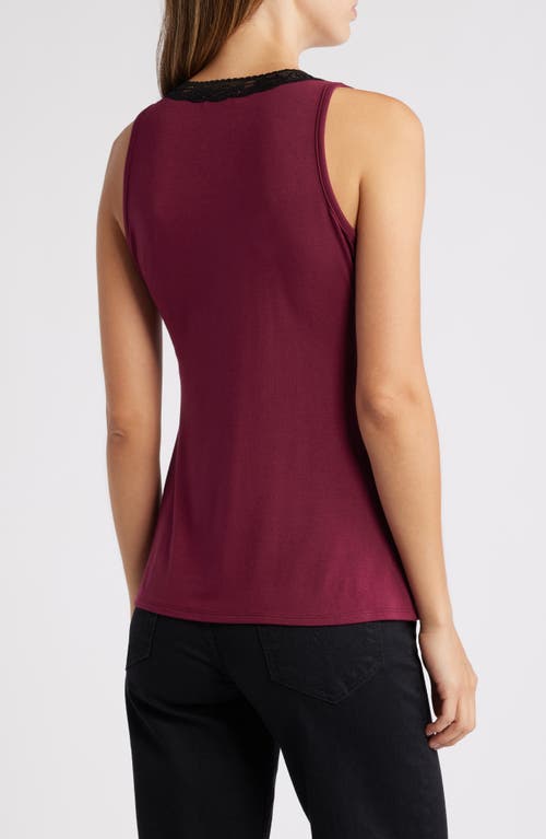 LOVEAPPELLA LOVEAPPELLA LACE INSET TANK 
