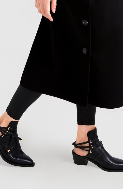 Belle & Bloom Can't Be Tamed Open Back Boot In Black
