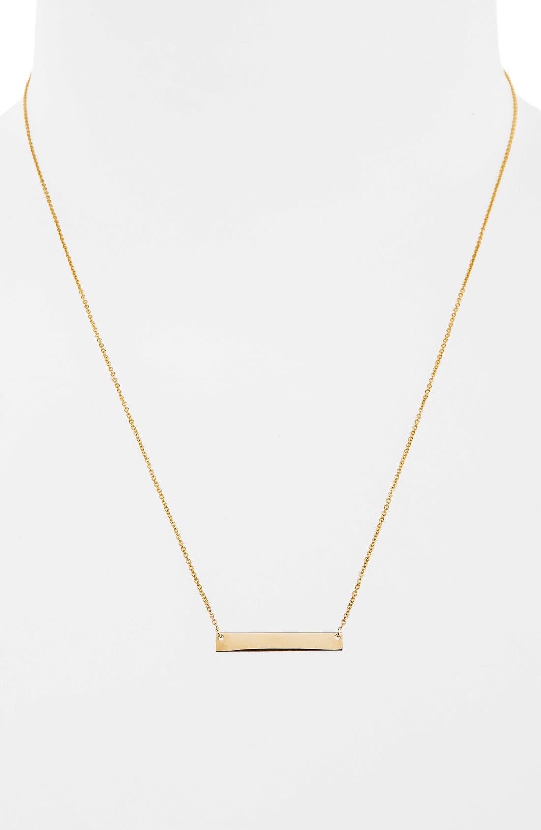 nordstrom gold bar necklace