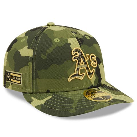 Men's New Era Camo Miami Marlins 2022 Armed Forces Day Bucket Hat