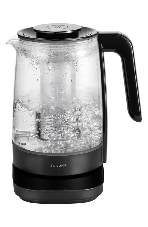 Zwilling Enfinigy Electric Glass Kettle In Black