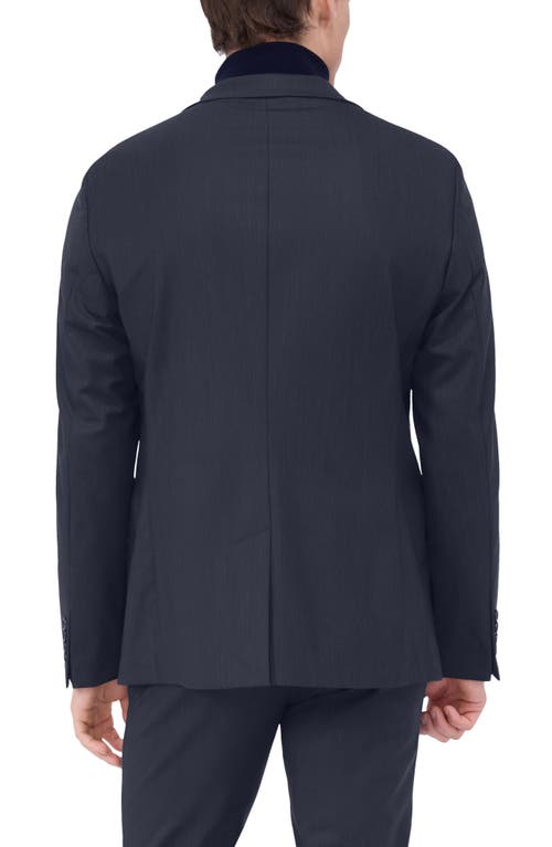 Bugatchi Solid Stretch Wool Travel Blazer In Cobalt