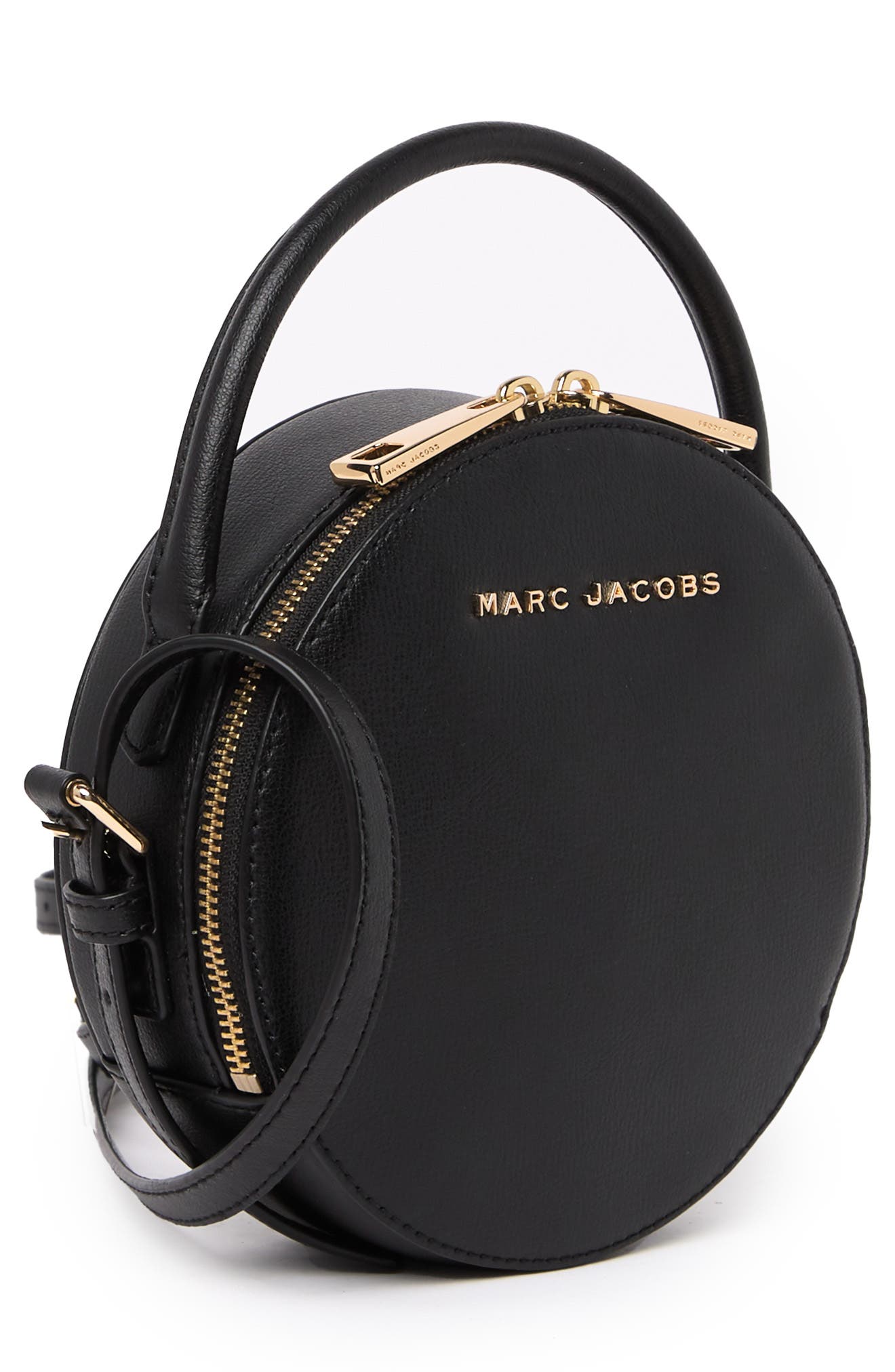 the marc jacobs round leather crossbody bag