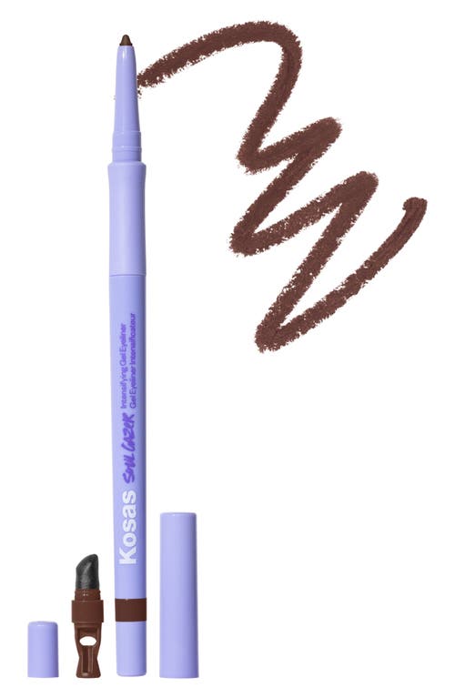 Kosas Soulgazer Intensifying Gel Eyeliner In Depth - Warm Brown Matte