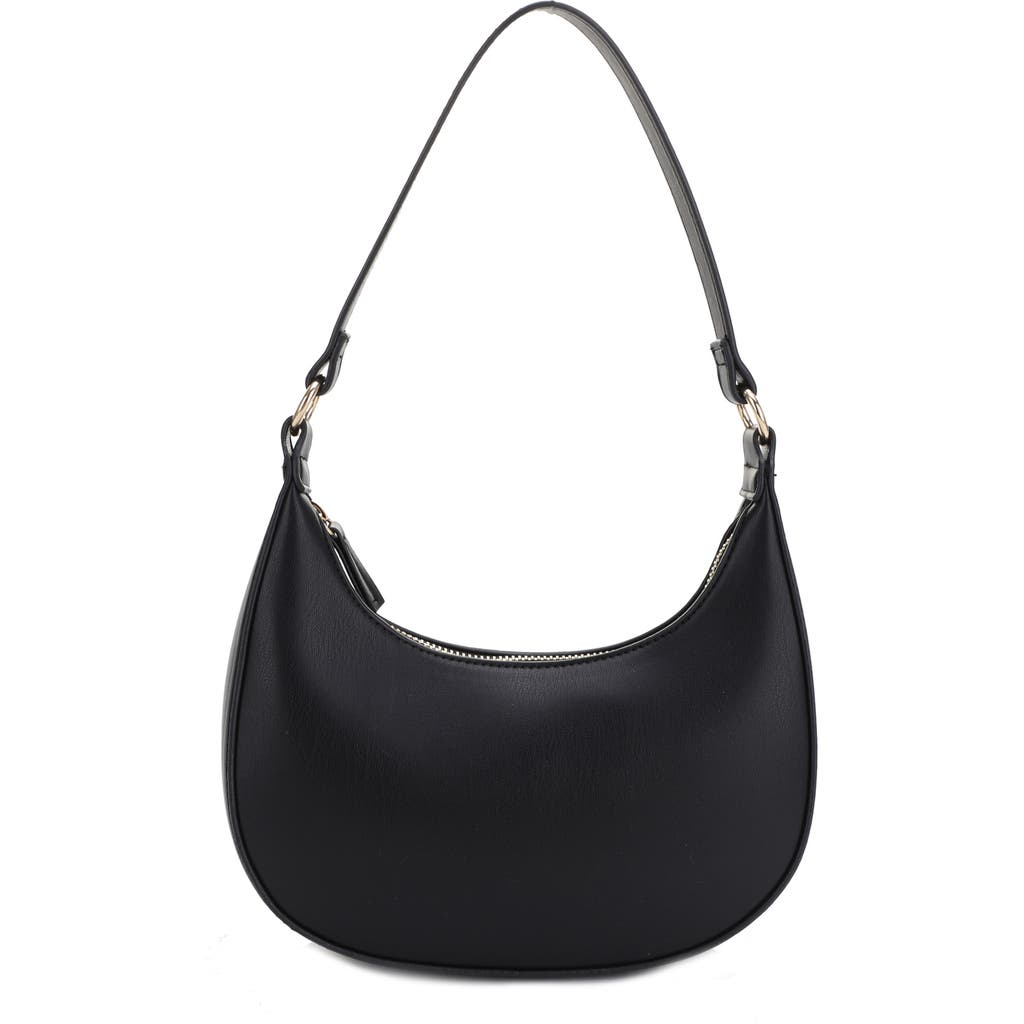 Mali + Lili Leilani Vegan Leather Baguette Bag In Black