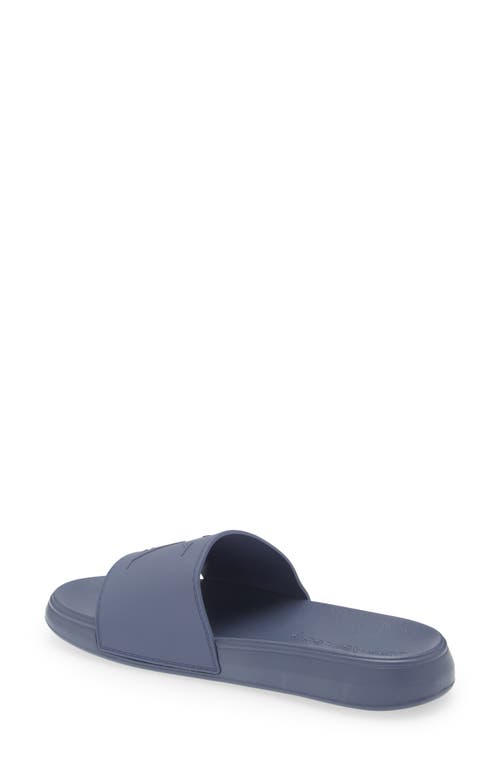 Shop Calvin Klein Wiston Slide Sandal In Blue Grey/blue Grey