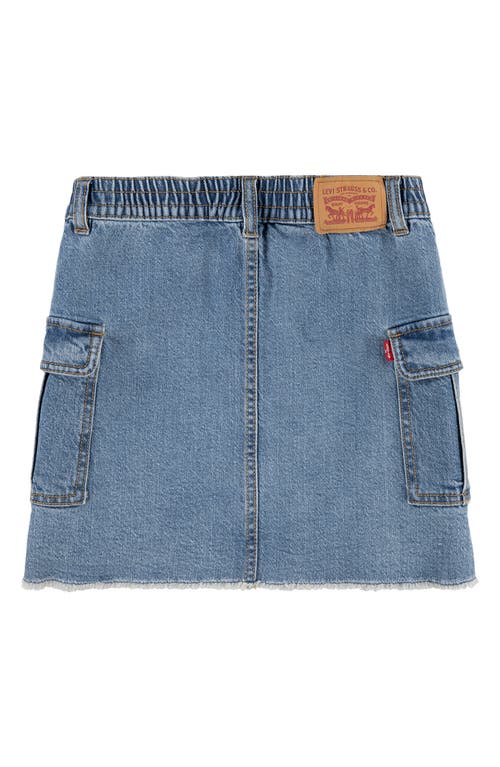 Shop Levi's Kids' Cargo Denim Skirt In Gold Country