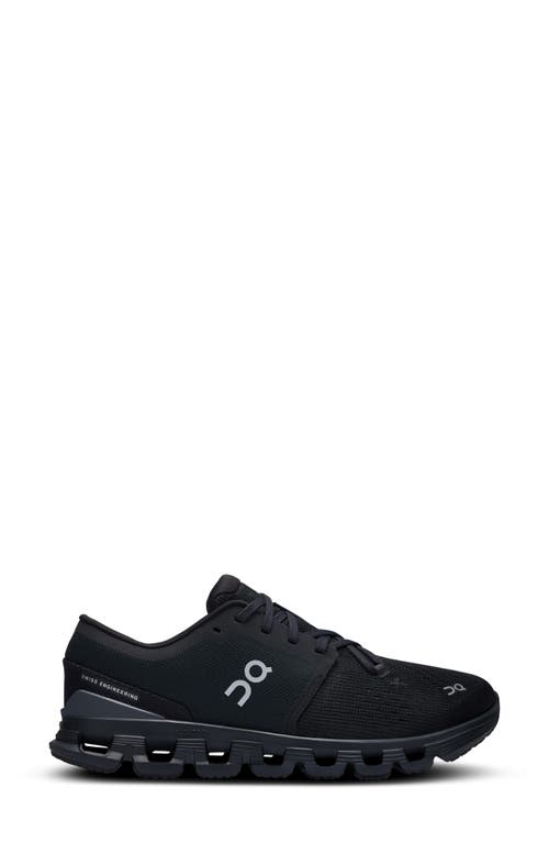 Shop On Cloud X 4 Training Shoe In Black/eclipse