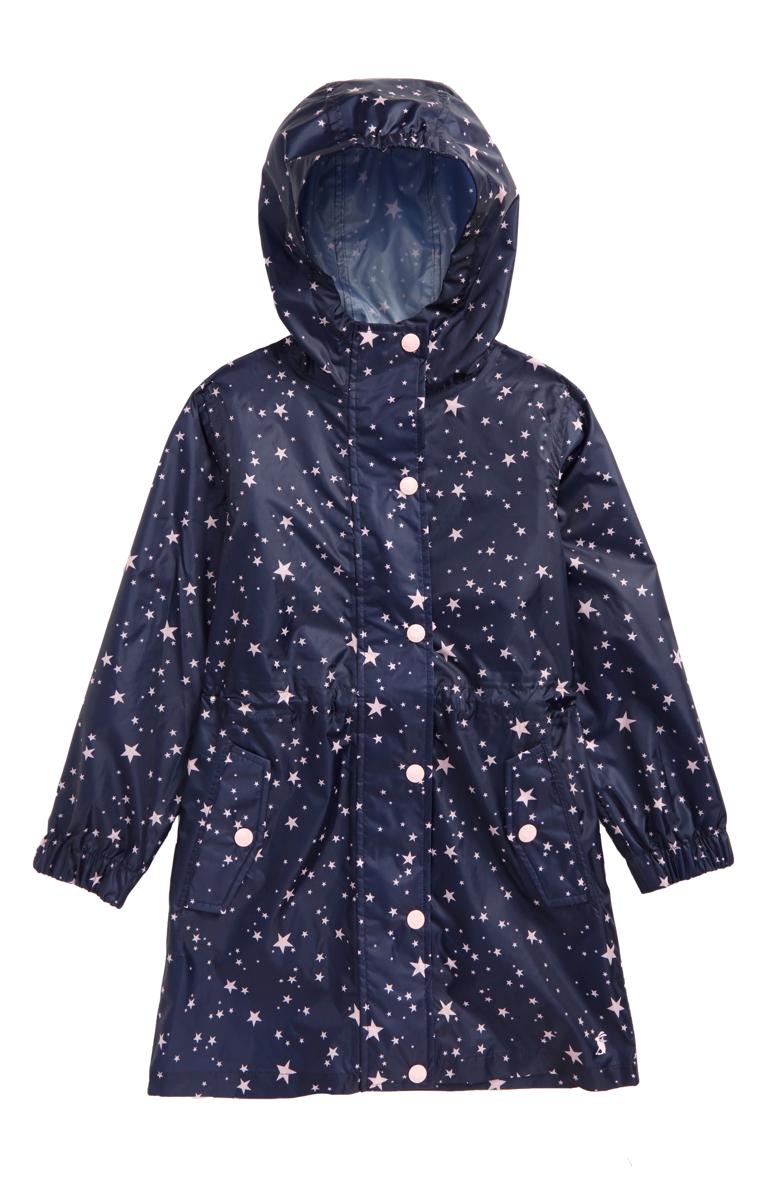 Joules Print Packaway Rain Coat (Toddler Girls, Little Girls & Big Girls) Nordstrom