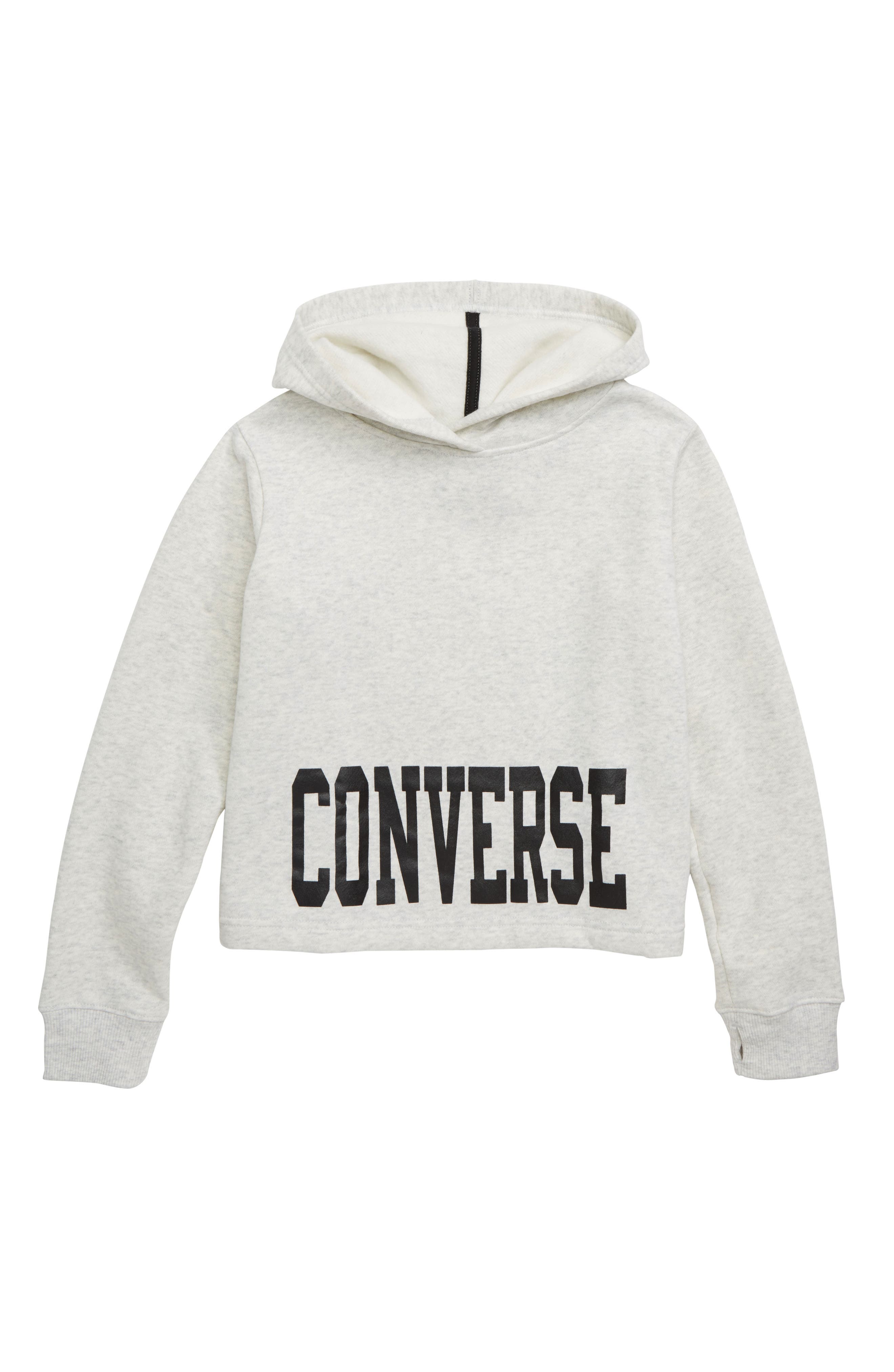 converse crop hoodie