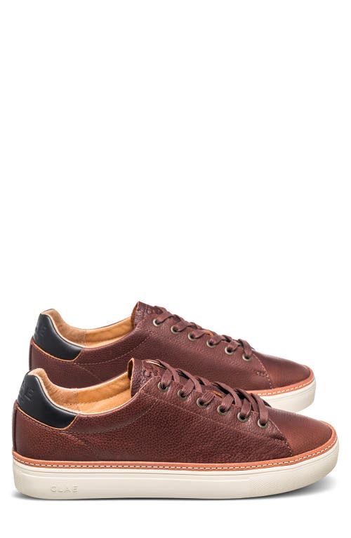 Shop Clae Bradley Leather Welt Sneaker In Cocoa Leather