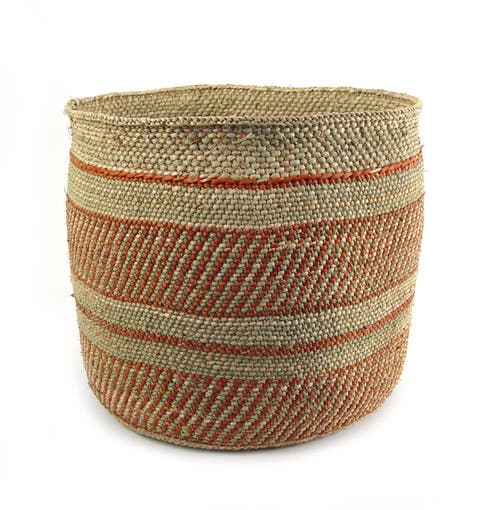 Mbare Iringa Basket Light Black Xsmall In Auburn Stripe