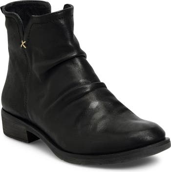 Zimmermann Black Leather Ruched Ankle Tie Heeled Boot - 38 – I