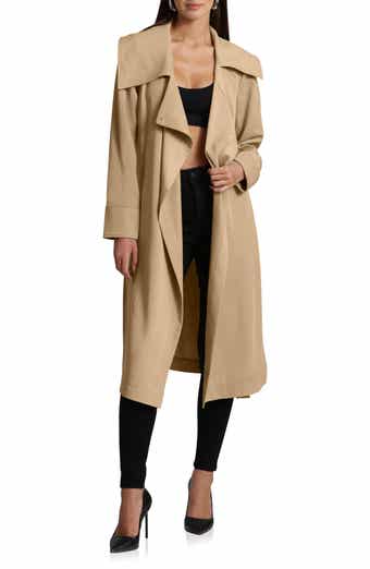 Avec Les Filles Drape Trench Coat Nordstrom
