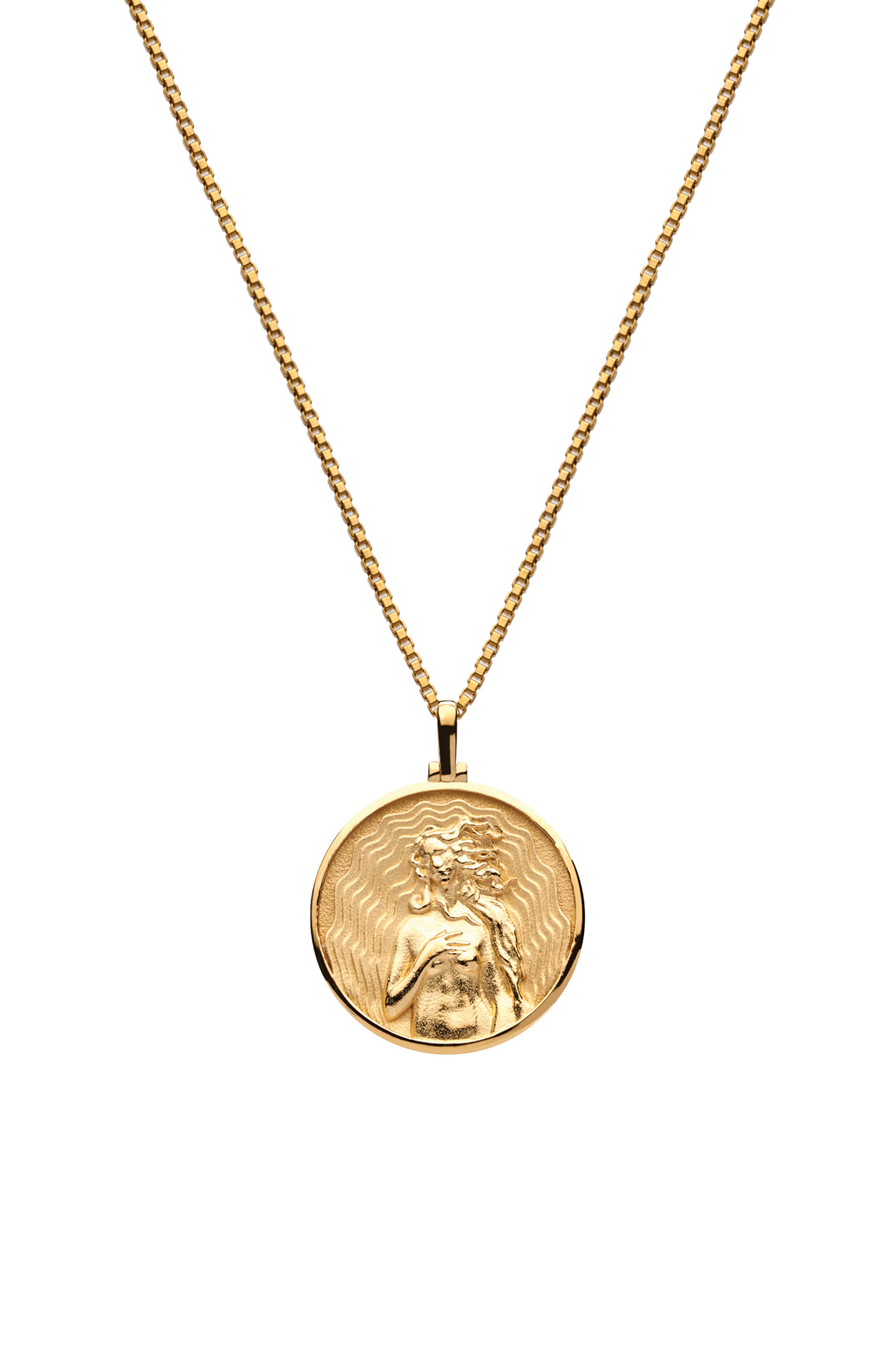 Awe Inspired Aphrodite Coin Pendant 