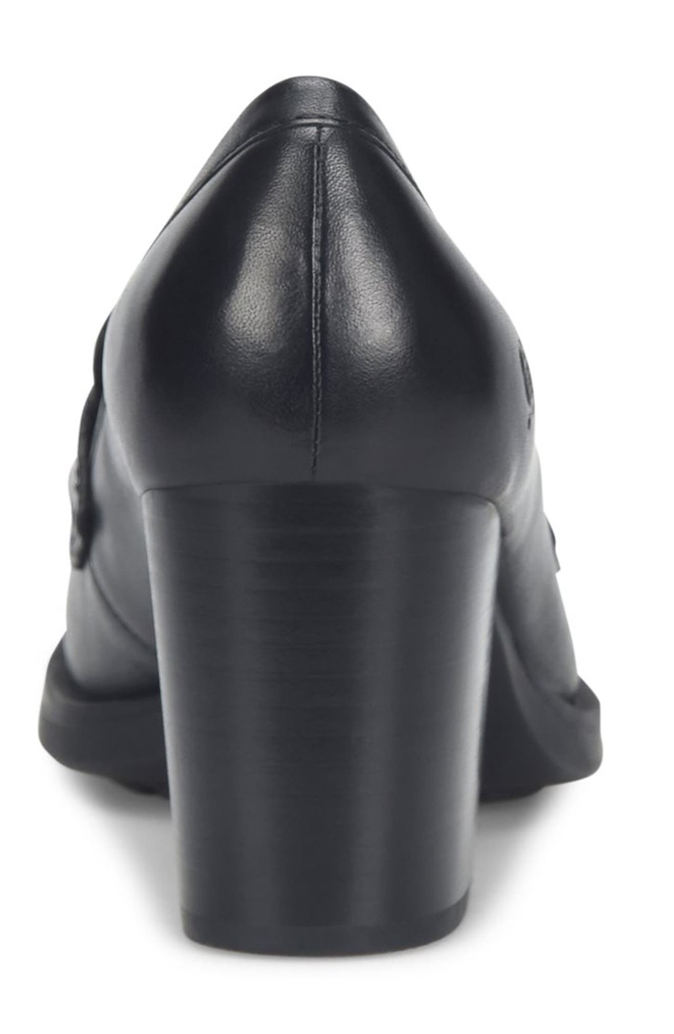 block heel penny loafer