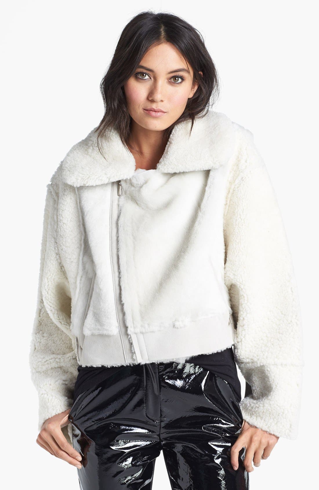 Unique Genuine Shearling Bomber Jacket Nordstrom