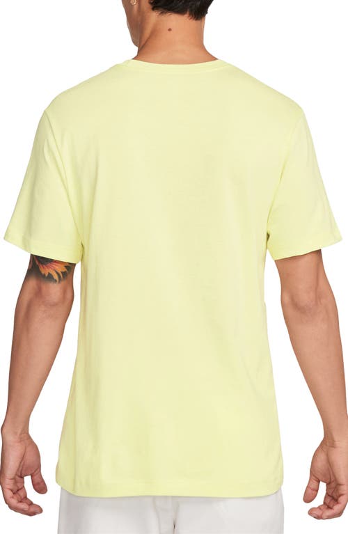 Shop Nike Sportswear Dna Embroidered Graphic T-shirt In Life Lime