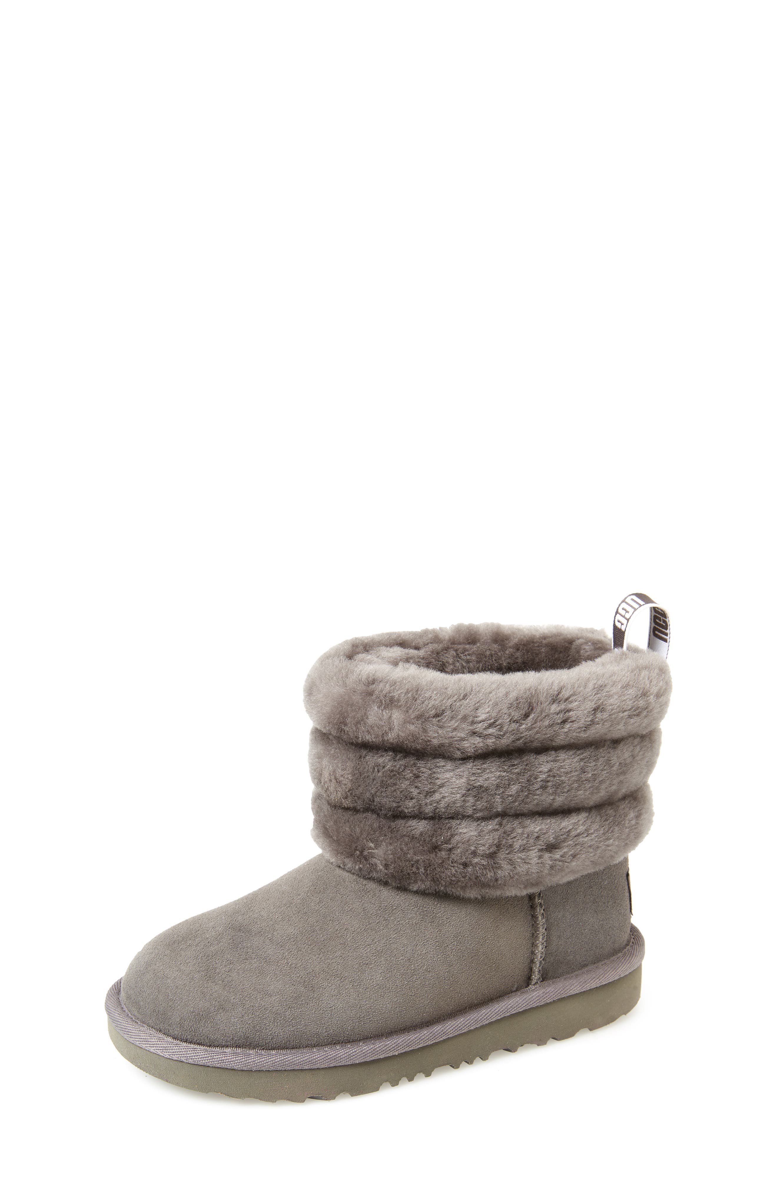classic mini fluff quilted boot kids