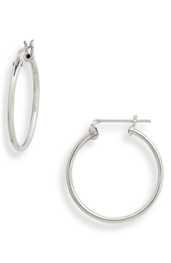 Set & Stones Viv Hoop Earrings In Silver