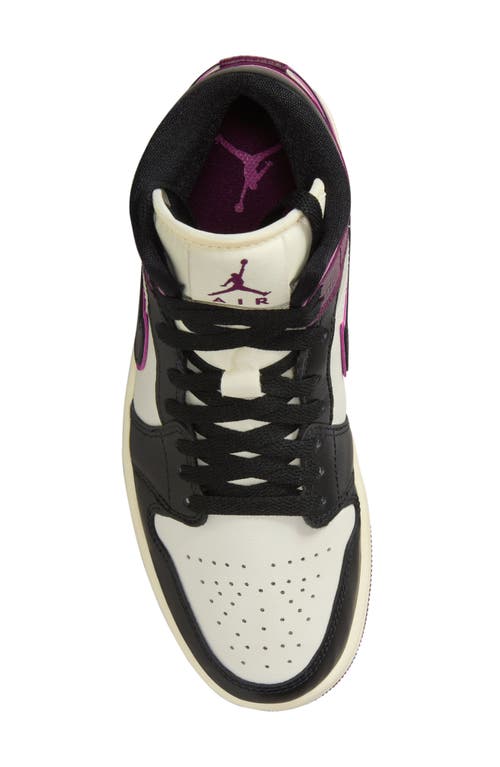 Shop Jordan Air  1 Mid Se Basketball Sneaker In Sail/black/pink