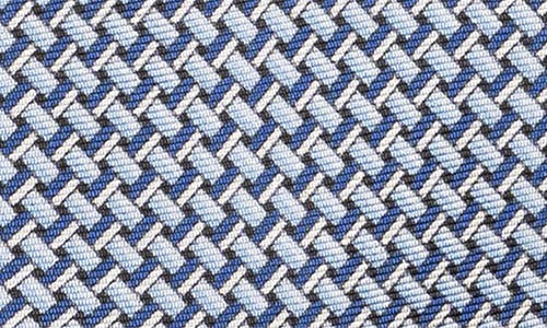 ETON ETON GEOMETRIC PRINT SILK TIE 