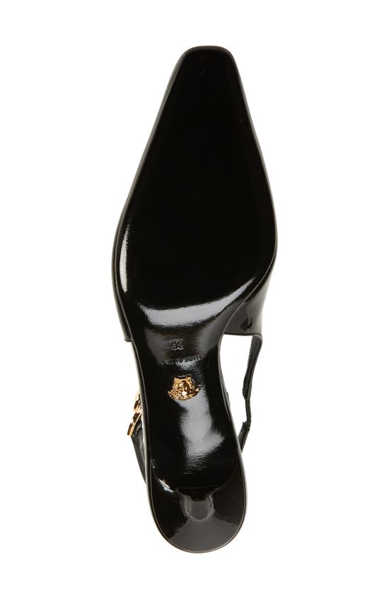 Shop Versace Medusa '95 Kitten Heel Slingback Pump In Black