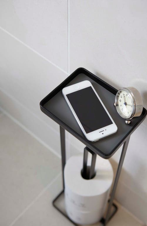 Yamazaki Toilet Paper Stand In Black