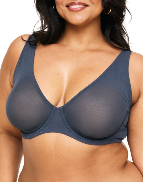 Shop Adore Me Ivy Unlined Triangle Bra In Dark Blue