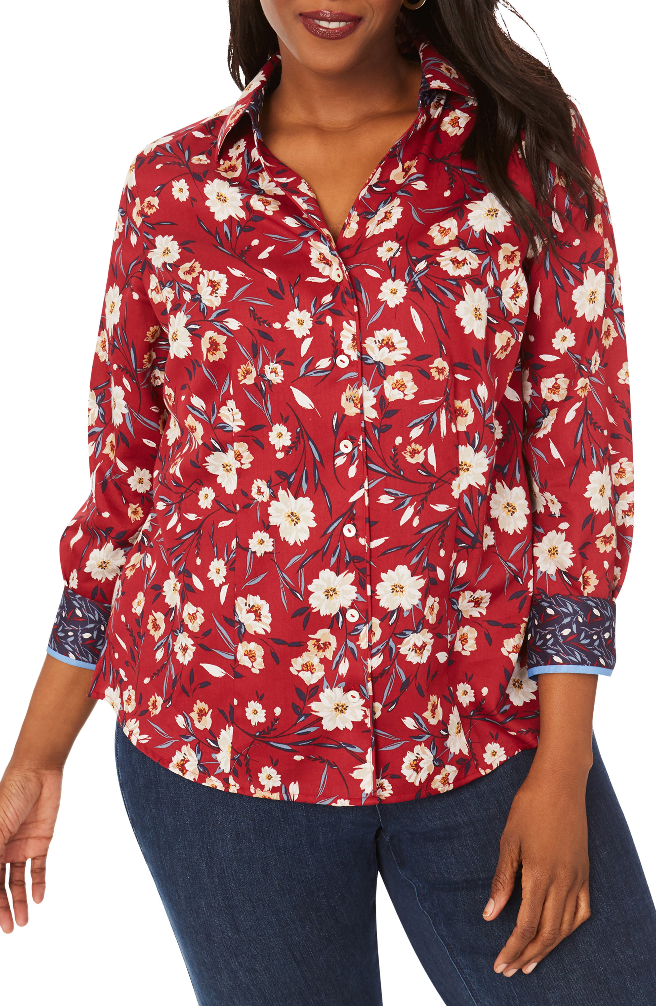 foxcroft denim shirt