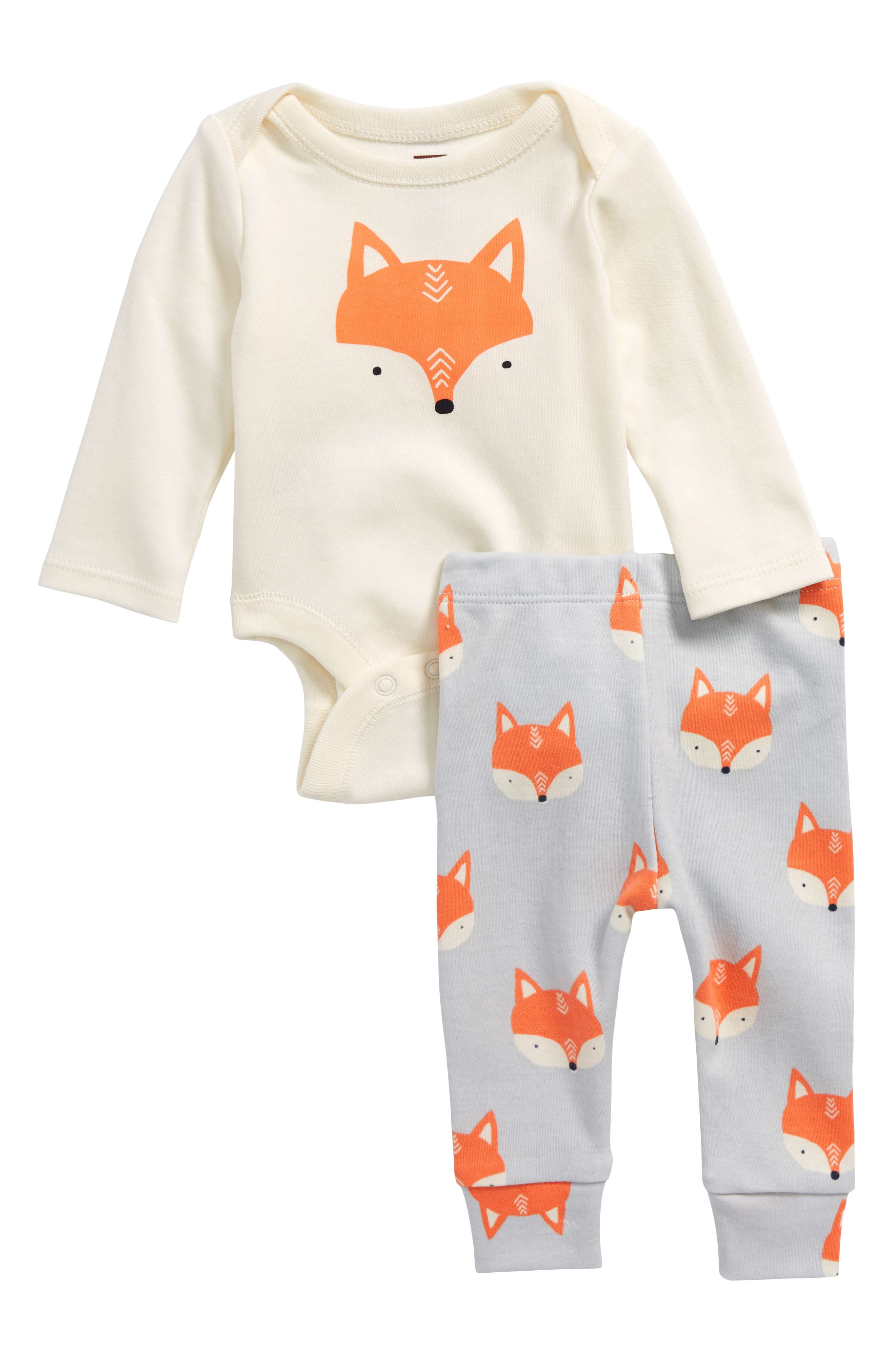 Tea Collection Fox Bodysuit & Pants Set (Baby Boys) Nordstrom