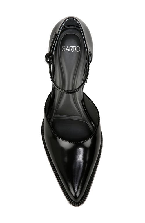 Shop Sarto By Franco Sarto Diona Ankle Strap Pointed Toe Pump In Black