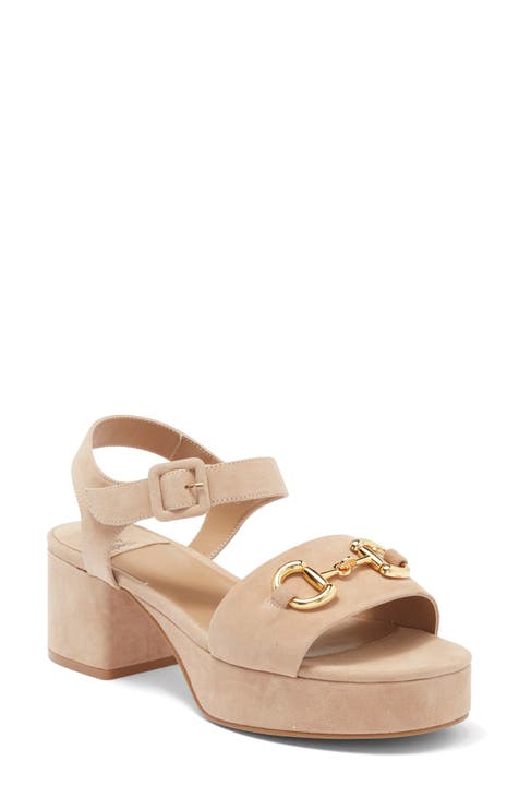 Beige Block-Heel Sandals for Women | Nordstrom