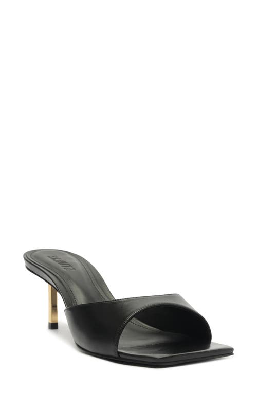 Shop Schutz Dethalia Pin Heel Slide Sandal In Black