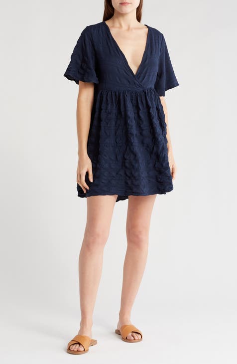 Textured Tunic Cover-Up Dress